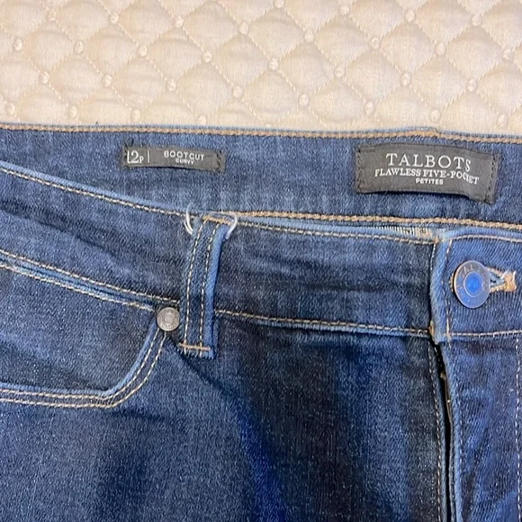 Talbots curvy bootleg petite denim. Flawless 5 pocket. - Picture 2 of 8